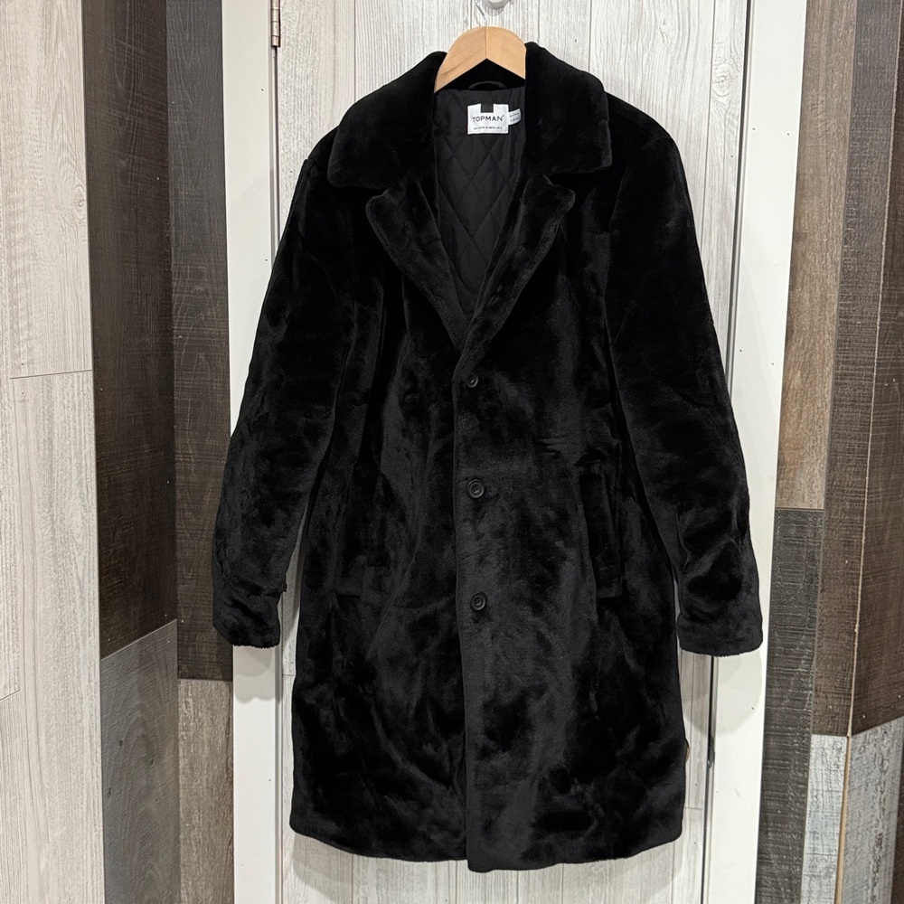 Topman Quilted Black Jacket